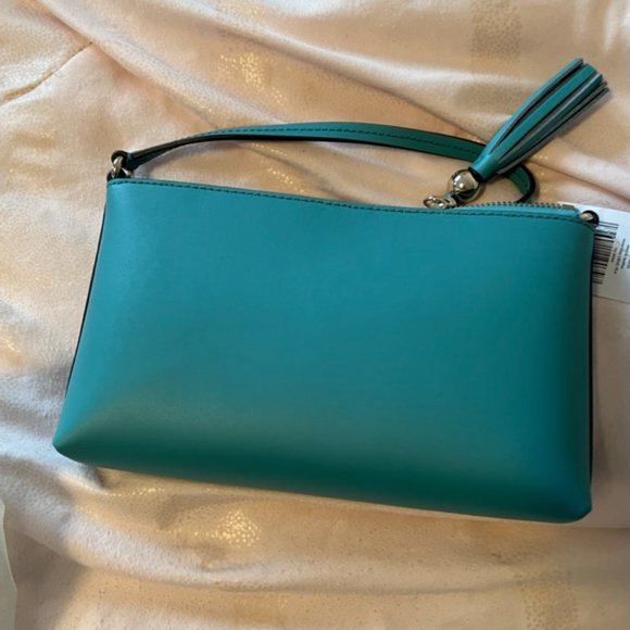 kate spade Ivy Street Amy Crossbody purse bag stone blue nwt - Picture 8 of 8
